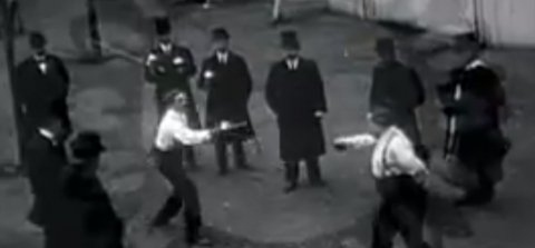 Duel entre Pierre Mortier (Gil Blas) et Gustave Téry (L'Œuvre)