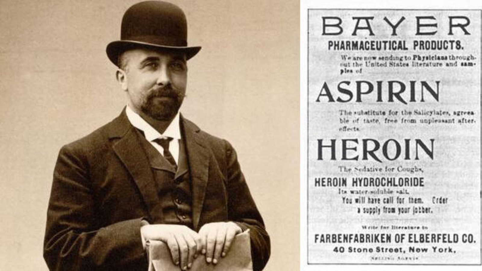 Felix Hoffmann dans son laboratoire Bayer en 1897