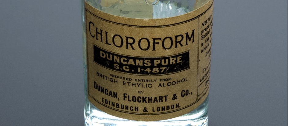 Flacon de chloroforme de 1887 - la substance qui causera la perte de Wells