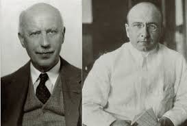 Portraits d'Alexis Carrel (Prix Nobel 1912) et Henry Dakin, co-inventeurs de la solution antiseptique