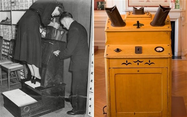 Machine à rayons X pour chaussures dans les années 30