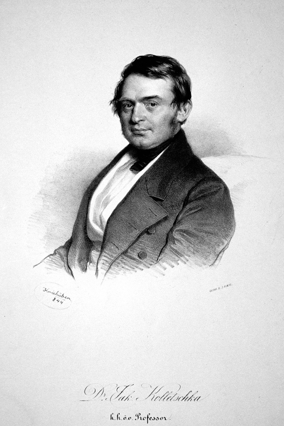 Portrait de Jakob Kolletschka, professeur d'anatomie et ami de Semmelweis